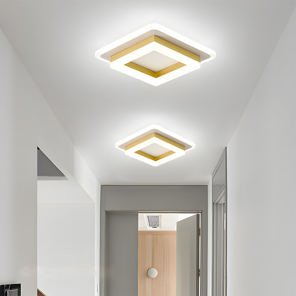 LED-Deckenleuchte für Flur | Quadrat