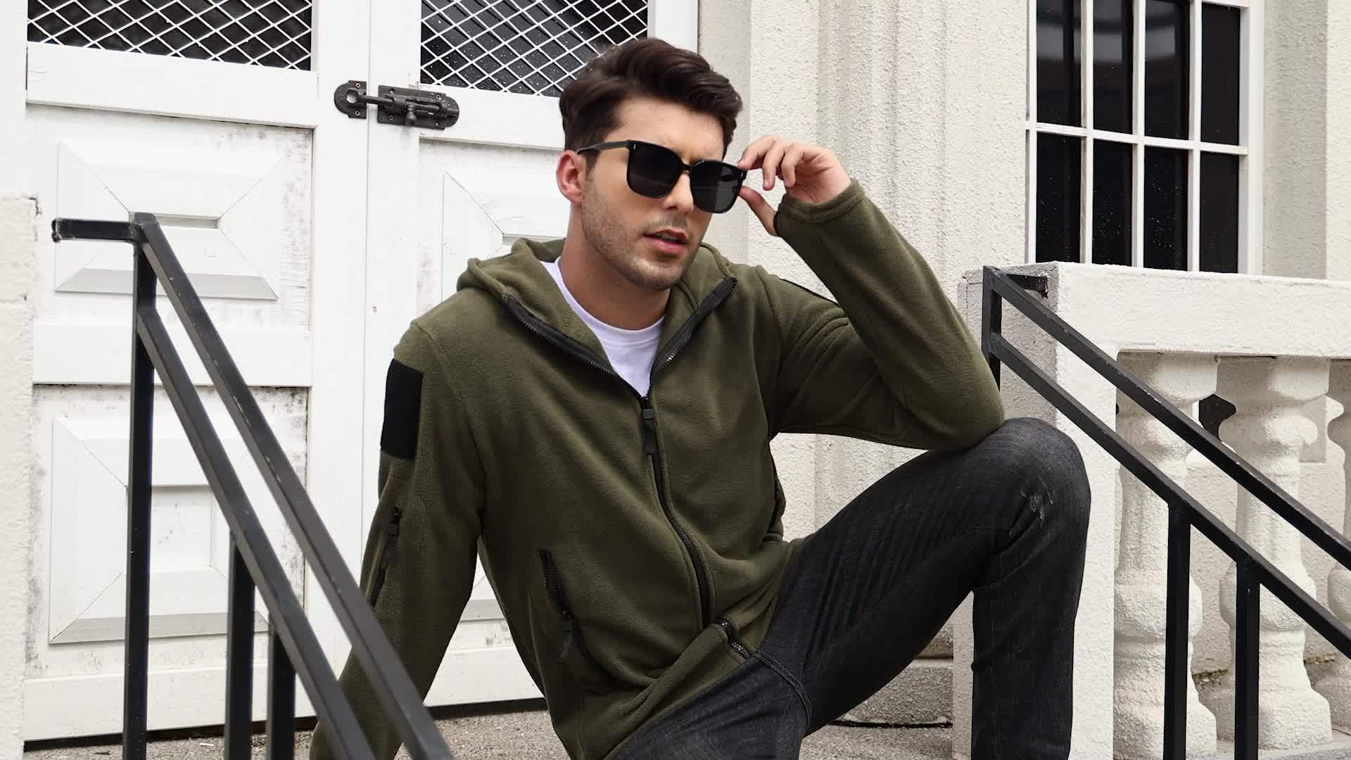 Herren Kapuzen-Reißverschlussjacke