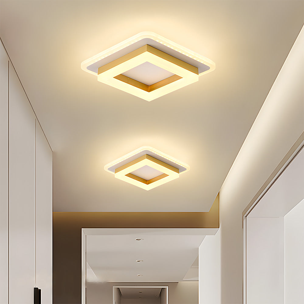 LED-Deckenleuchte für Flur | Quadrat