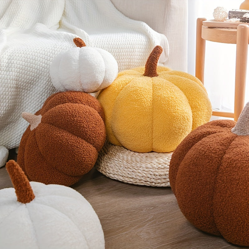 Kürbis Kissen Deko | Weiches Wohnaccessoire für Herbst & Halloween