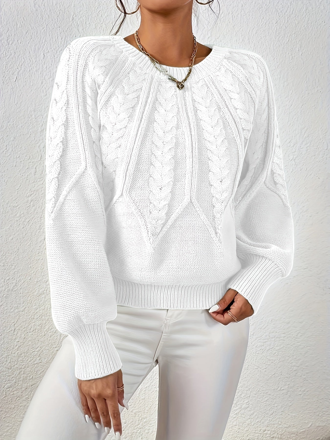 Damen Strickpullover | Laternenärmel