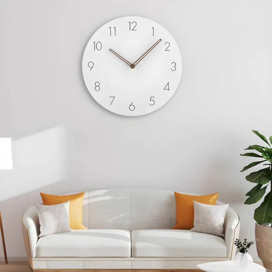 Runde Minimalistische Wanduhr