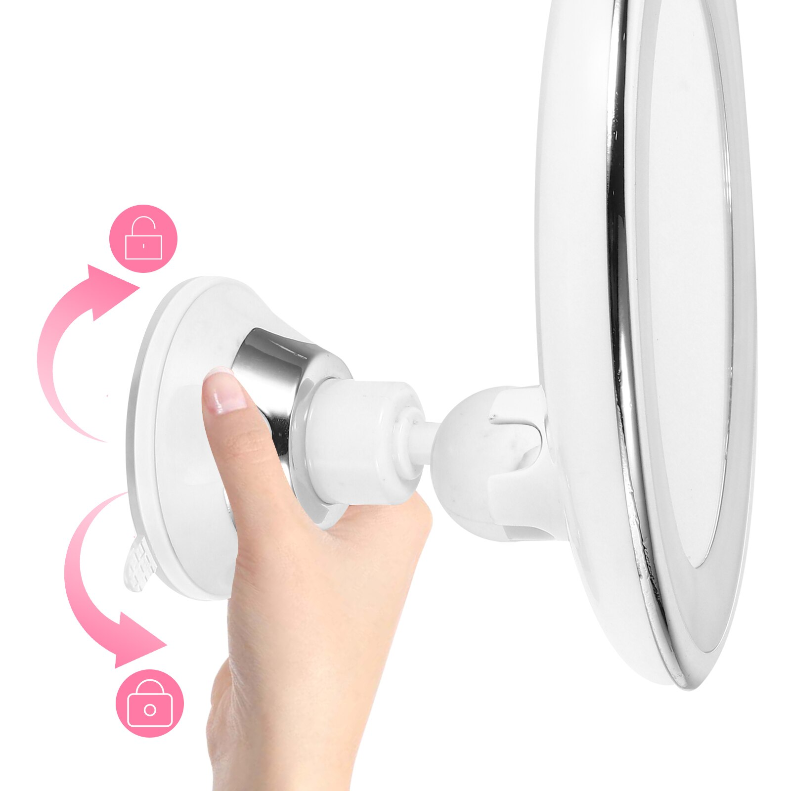 Drehbarer LED-Schminkspiegel