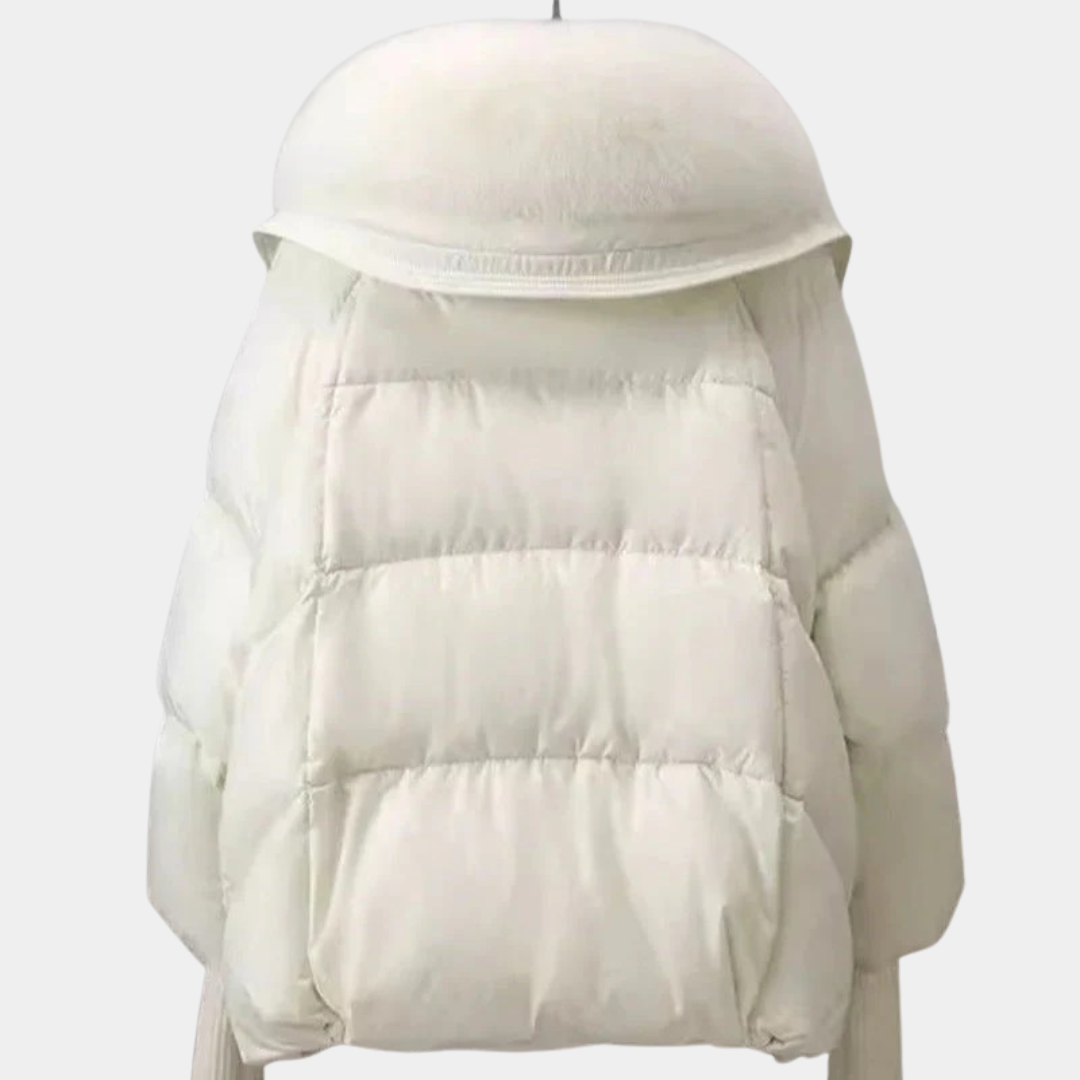 Damen Kurzparka mit Wattierung | Mit Kragen