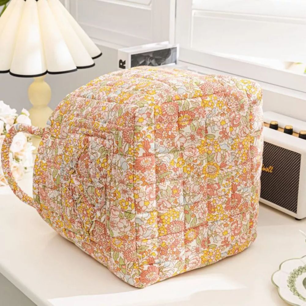 Floraler Canvas Aufbewahrungskorb