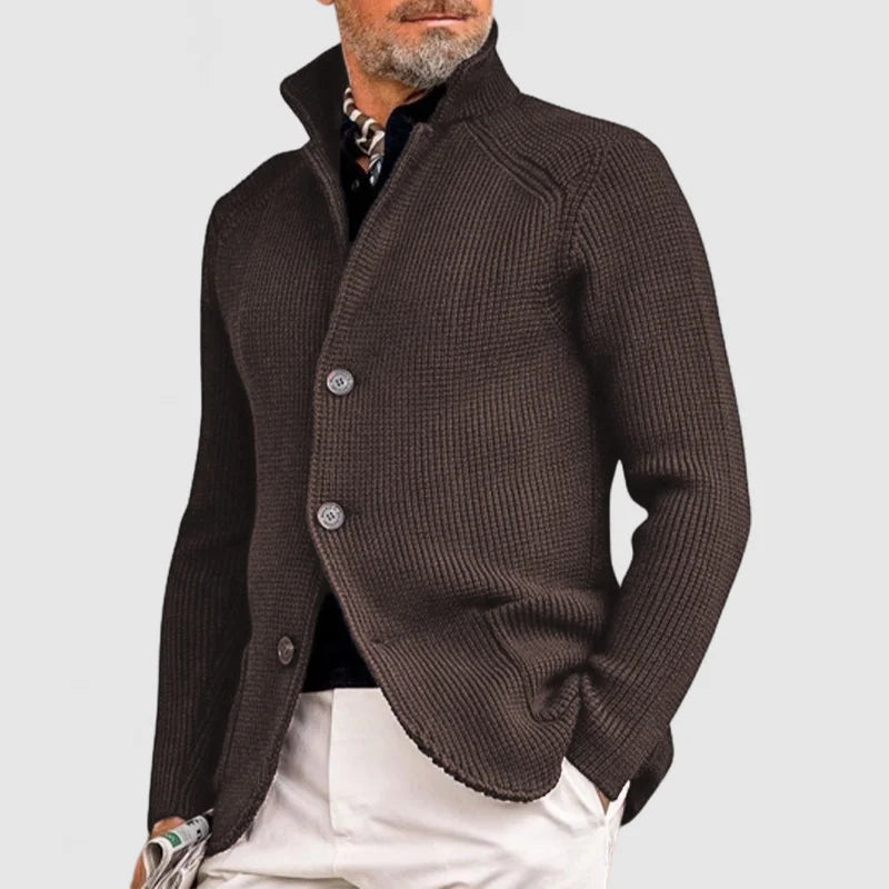 Herren Strickjacke mit Knöpfen | Taschen-Design