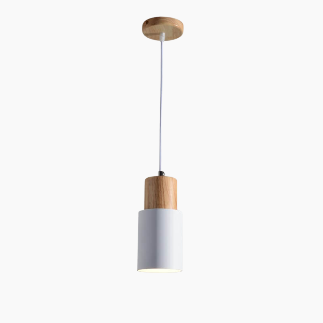 Runde LED Pendelleuchte im Skandinavischen Zylinderdesign
