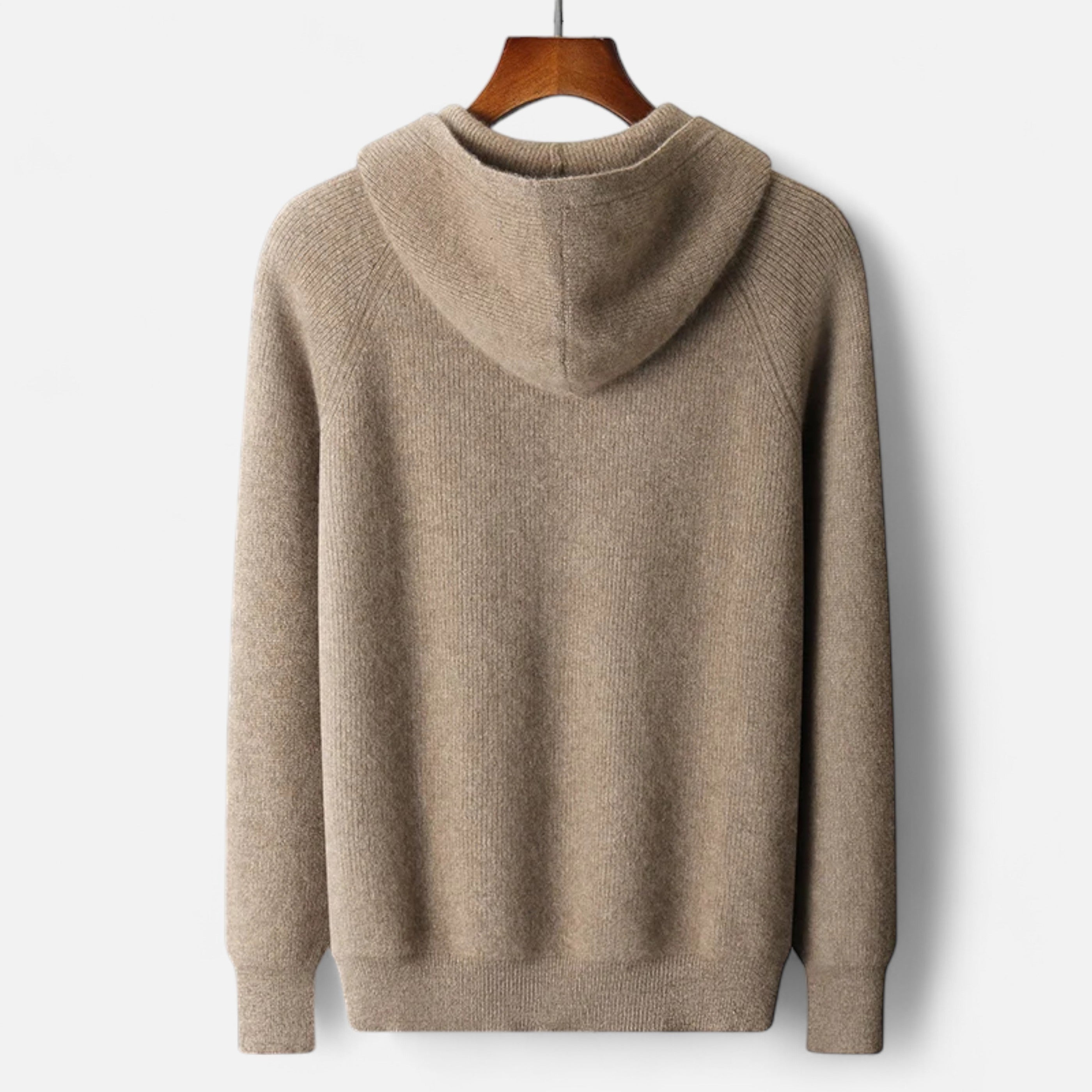 Herren Hoodie mit Reißverschluss | Strickdesign