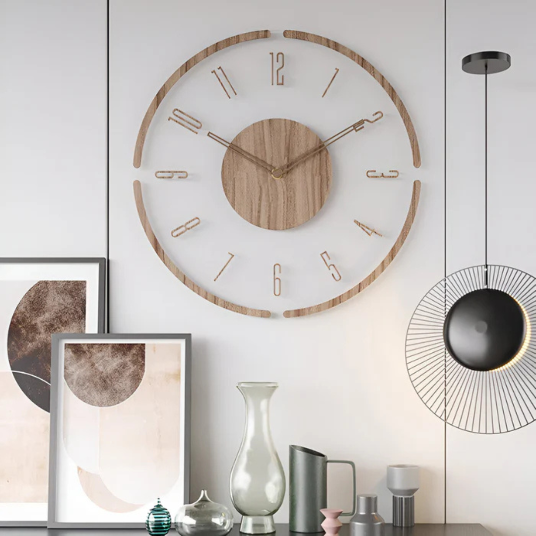 Große Wanduhr Wohnzimmer – Modern & Stilvoll mit Holzoptik
