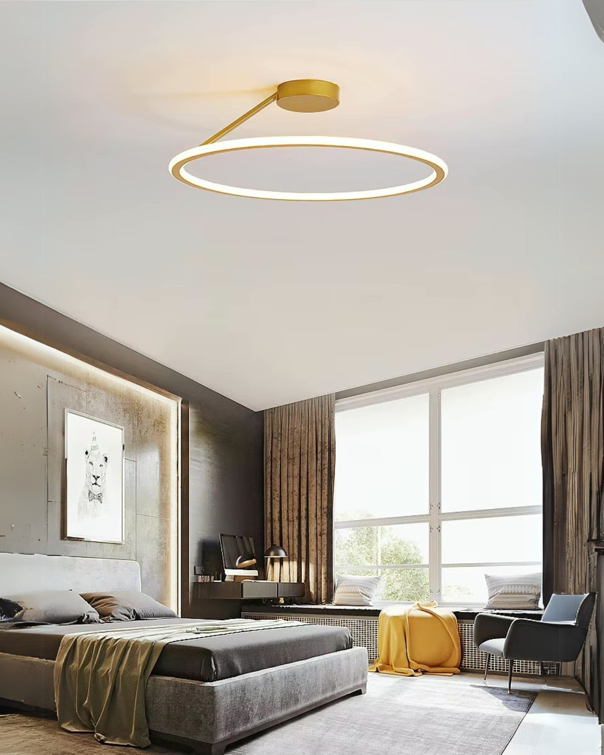 Zeitgemäße LED-Deckenlampe