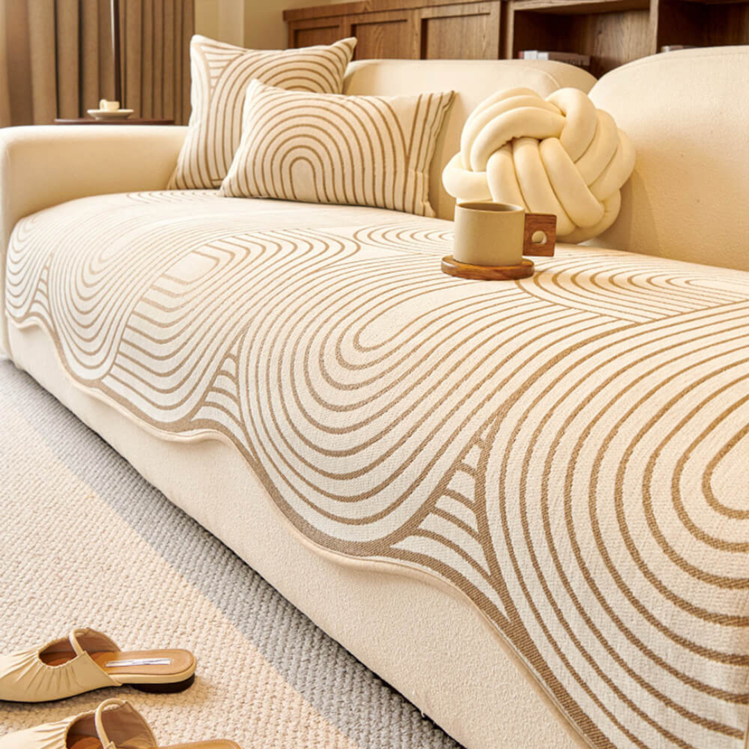 Moderner Sofaschoner mit künstlerischem Design – Rutschfest, Waschbar & Ideal für Familien