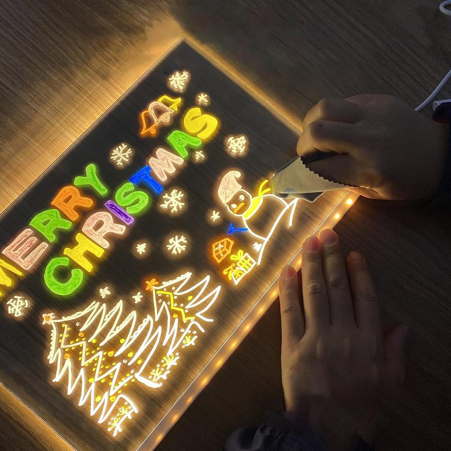 Transparente Zeichenunterlage für Kinder