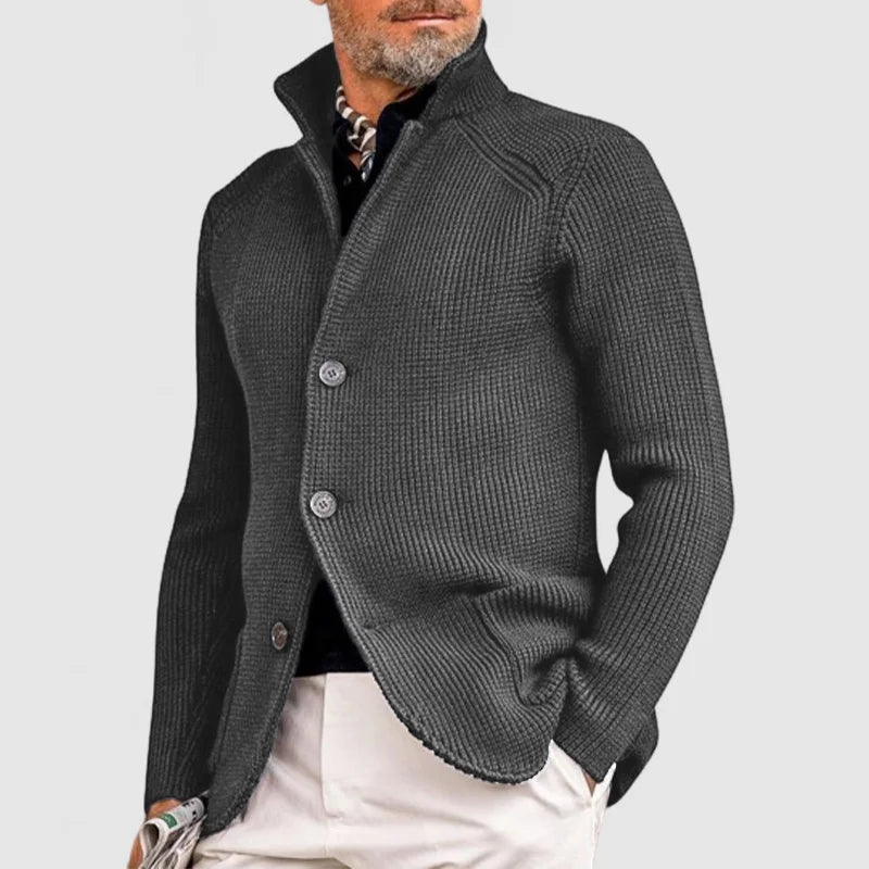 Herren Strickjacke mit Knöpfen | Taschen-Design