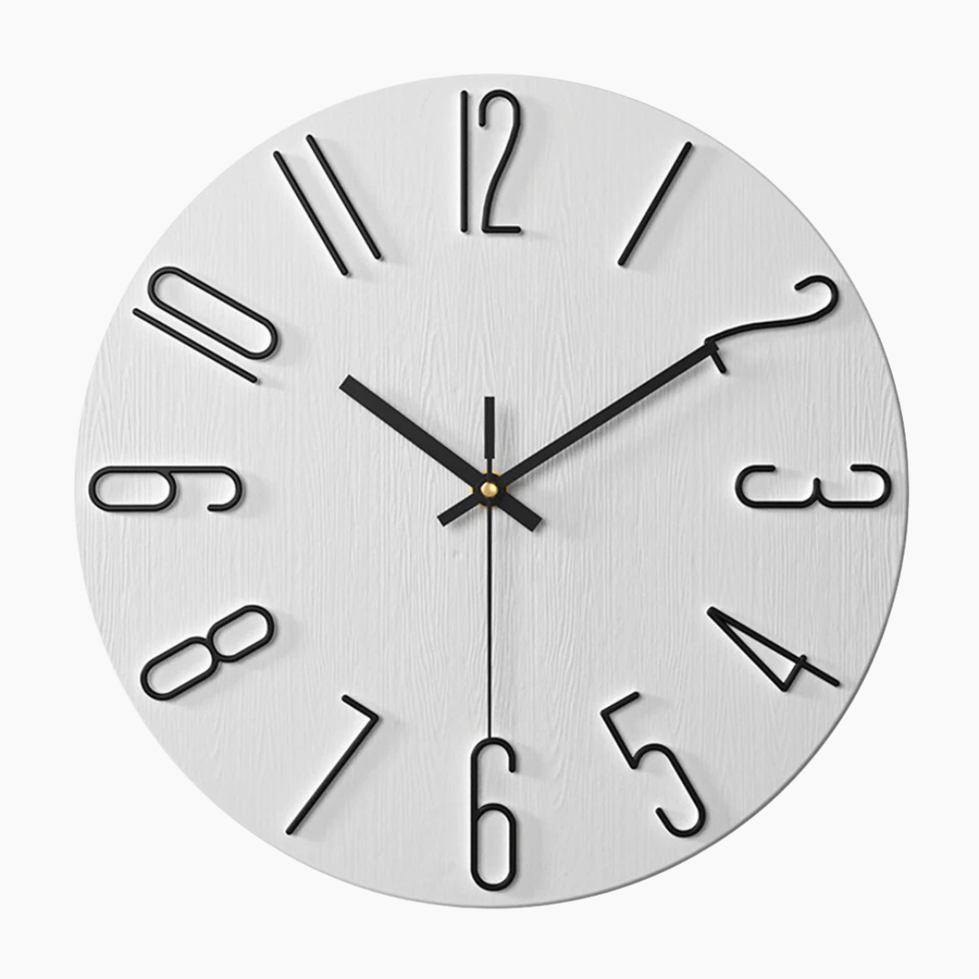 Runde Moderne Wanduhr für Wohnzimmer