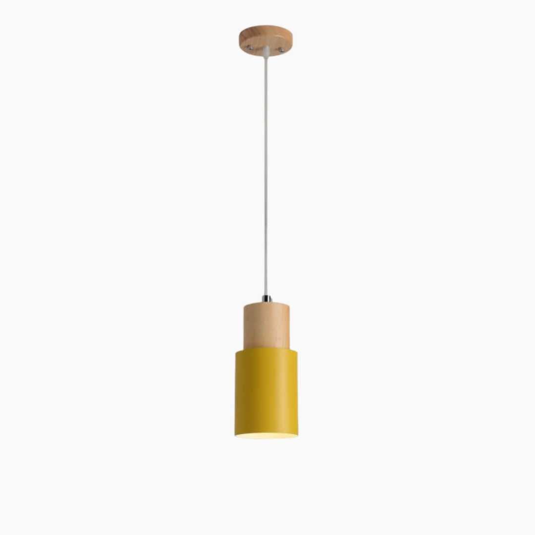 Runde LED Pendelleuchte im Skandinavischen Zylinderdesign