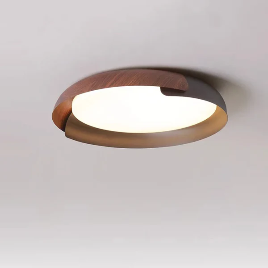 Esszimmerlampe im Holzoptik