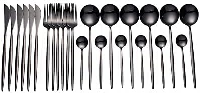 Schwarz Besteckset | Modern und zeitlos