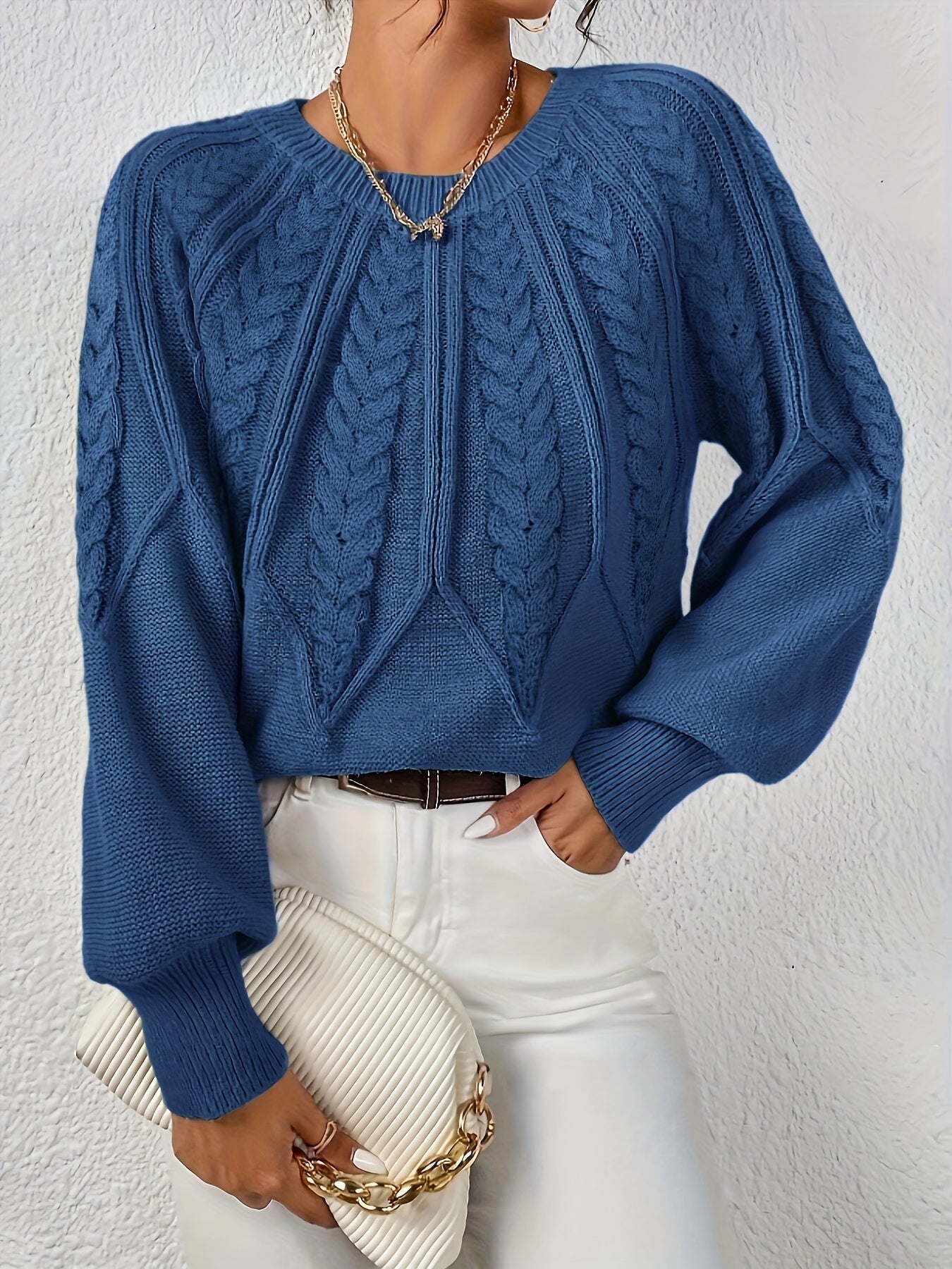 Damen Strickpullover | Laternenärmel