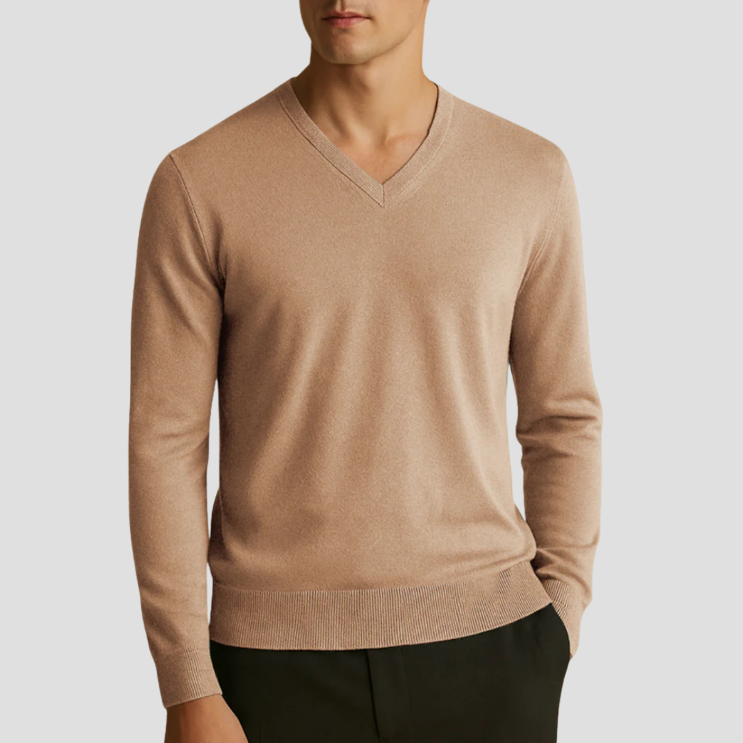 Herren Strickpullover | V-Ausschnitt