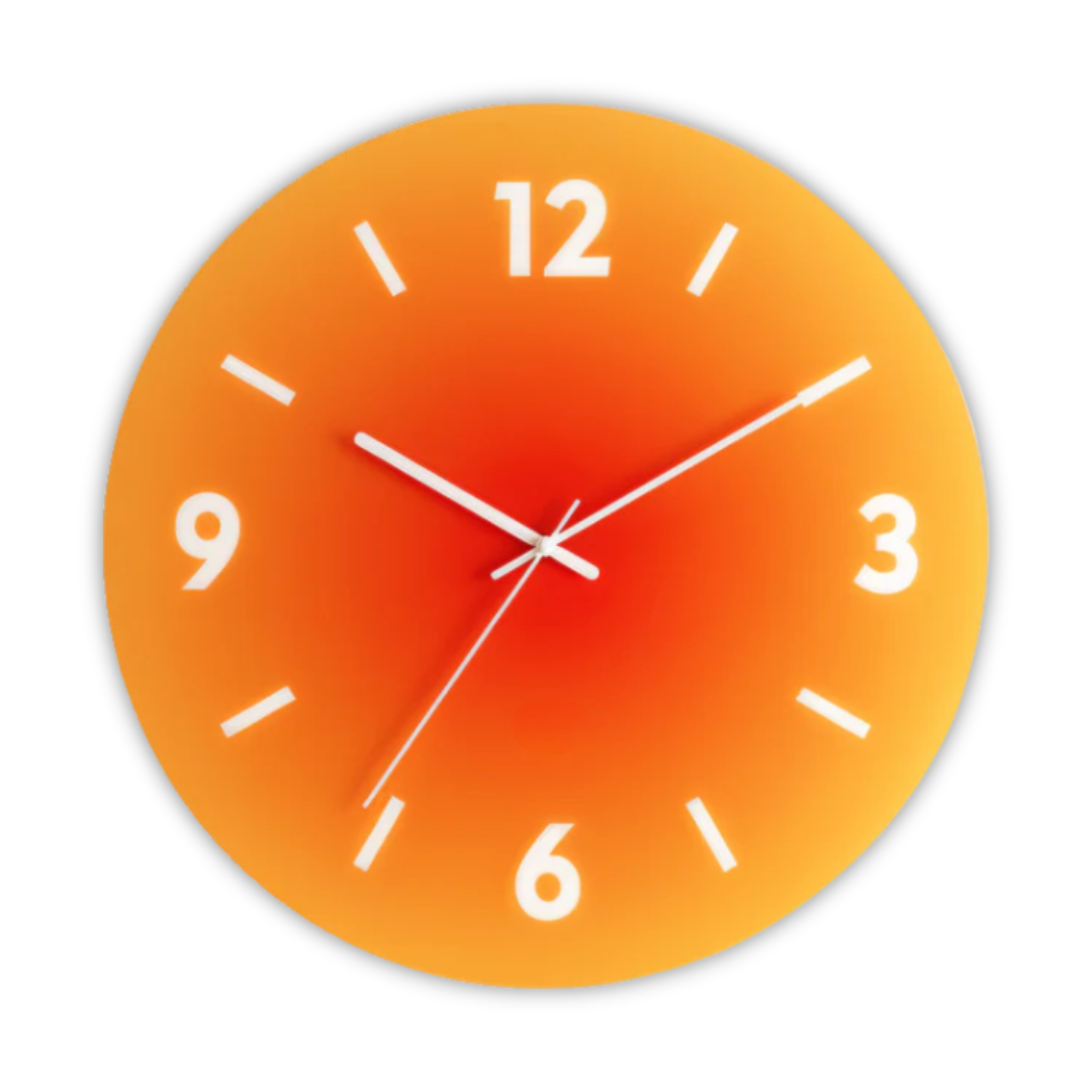 Runde Stilvolle Wanduhr