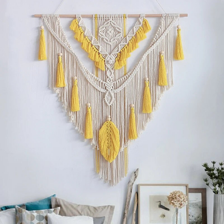 Wanddekoration im Boho-Stil