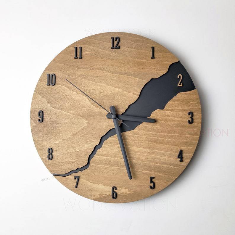 Dekorative runde Wanduhr | Wanddekoration