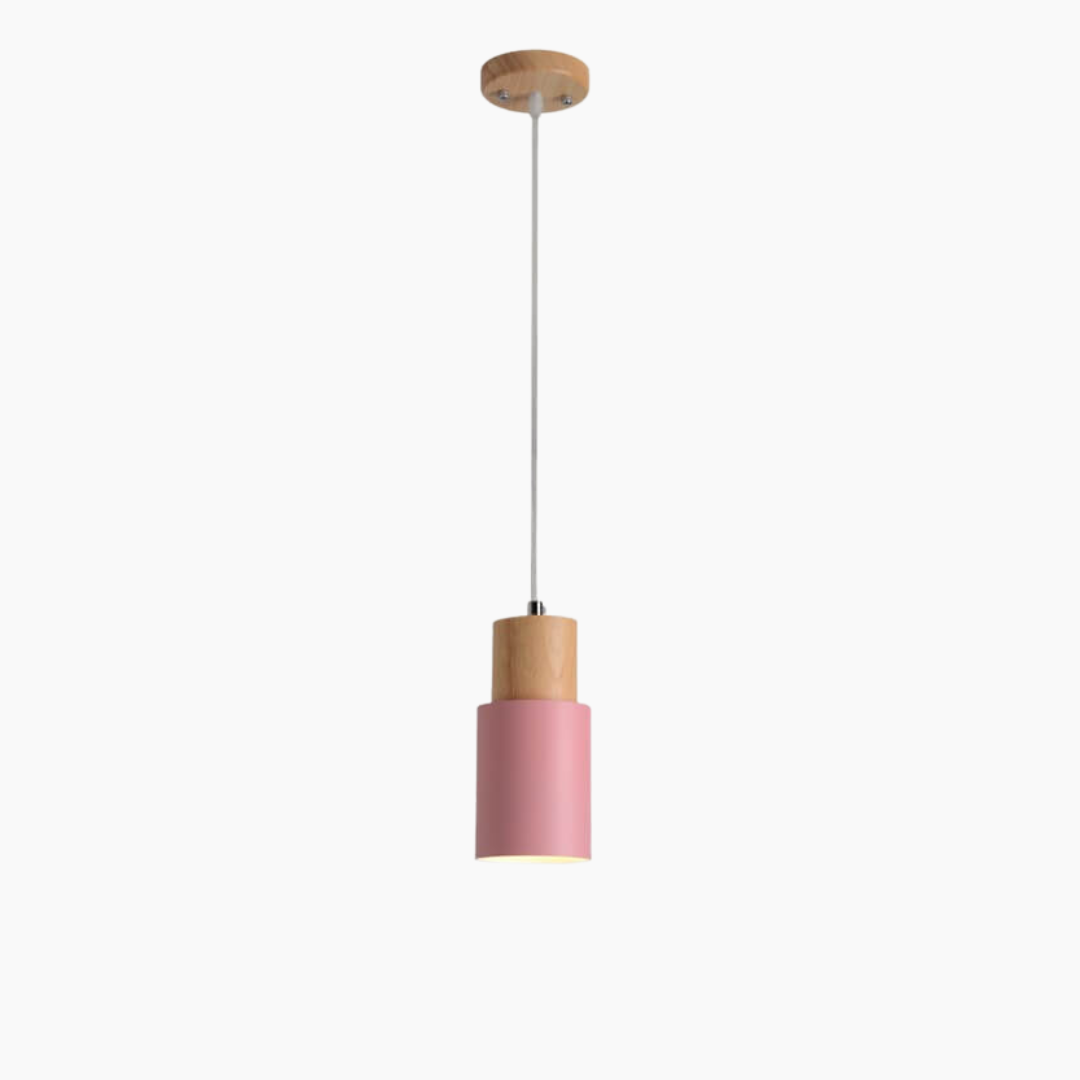 Runde LED Pendelleuchte im Skandinavischen Zylinderdesign