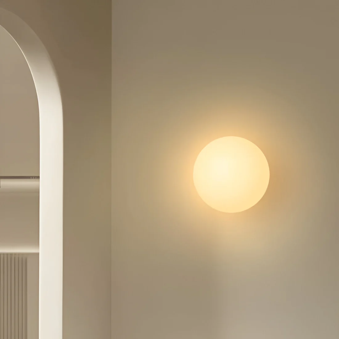 Wohnen Beleuchtung | Runde Wandlampe