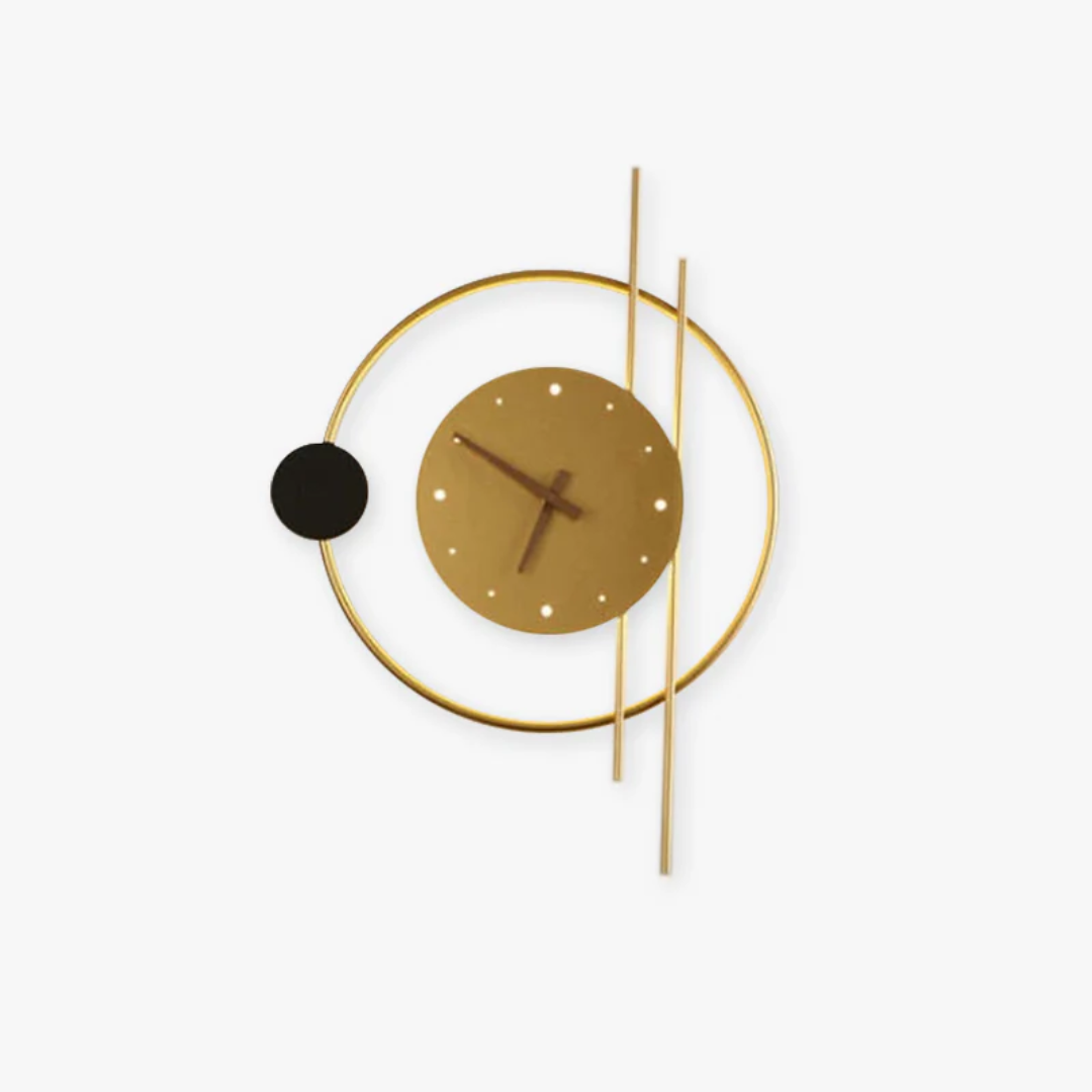 Runde Wanduhr mit Beleuchtung