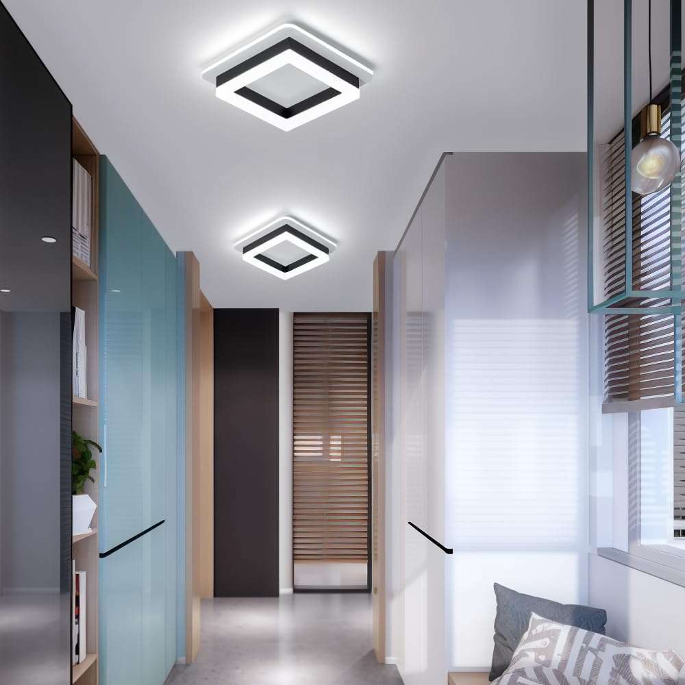 LED-Deckenleuchte für Flur | Quadrat