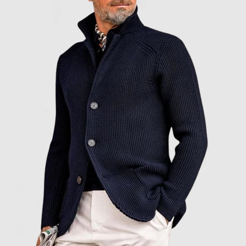Herren Strickjacke mit Knöpfen | Taschen-Design