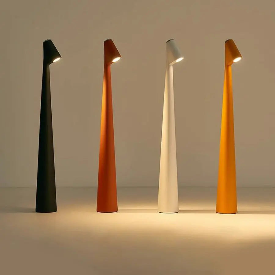 Minimalistische kabellose LED-Tischleuchte