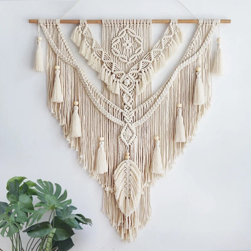 Wanddekoration im Boho-Stil