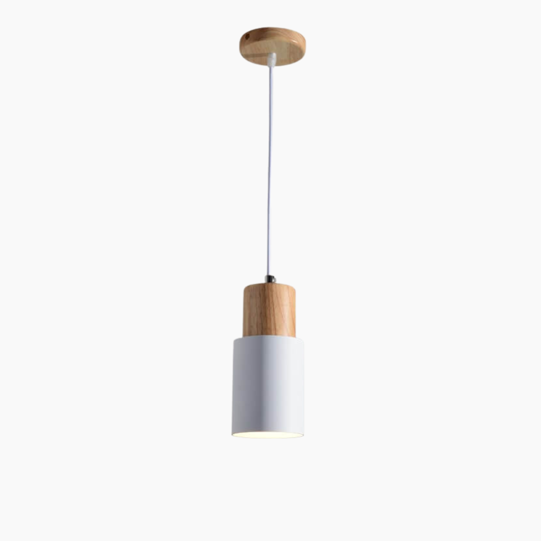 Runde LED Pendelleuchte im Skandinavischen Zylinderdesign
