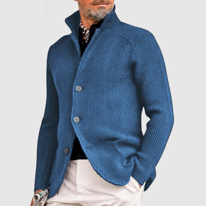 Herren Strickjacke mit Knöpfen | Taschen-Design