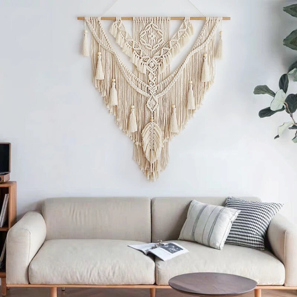 Wanddekoration im Boho-Stil