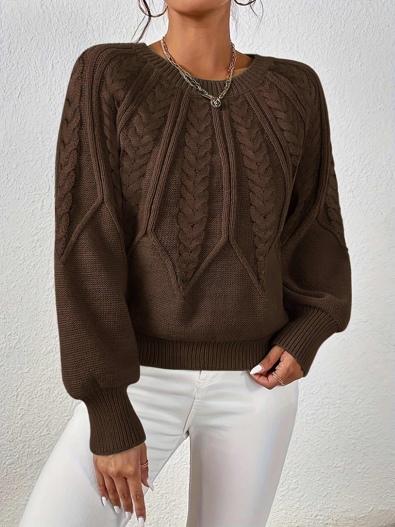 Damen Strickpullover | Laternenärmel