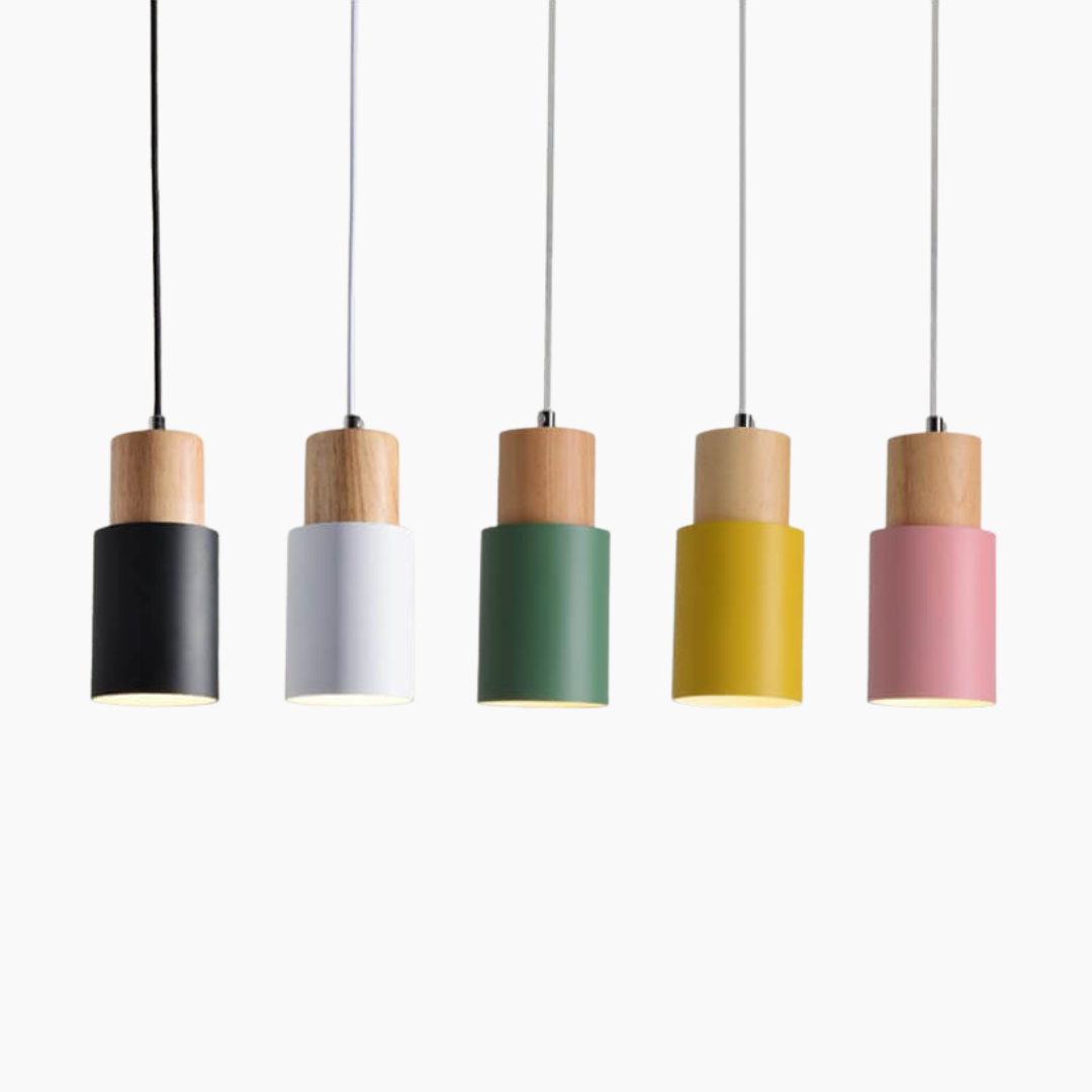 Runde LED Pendelleuchte im Skandinavischen Zylinderdesign