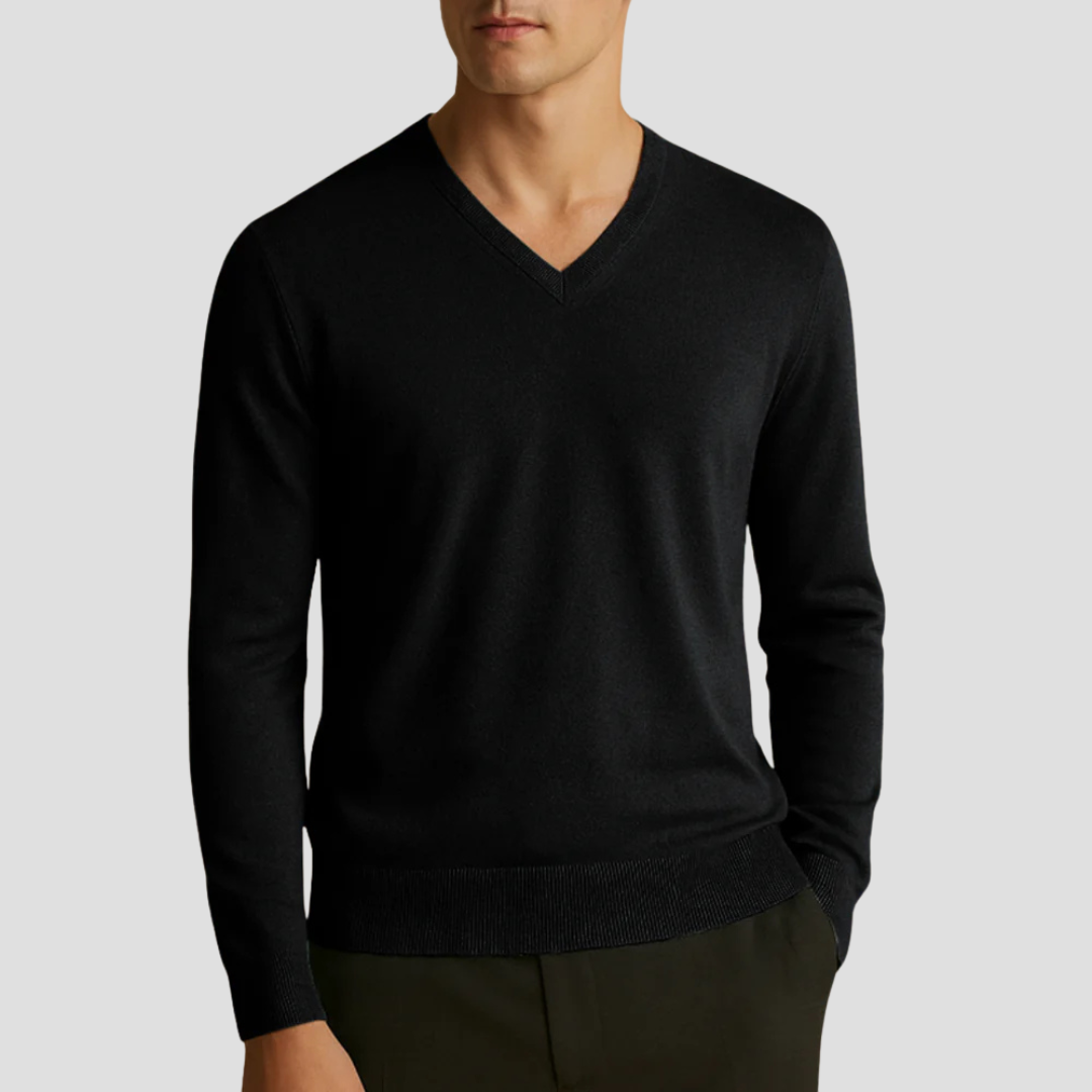 Herren Strickpullover | V-Ausschnitt