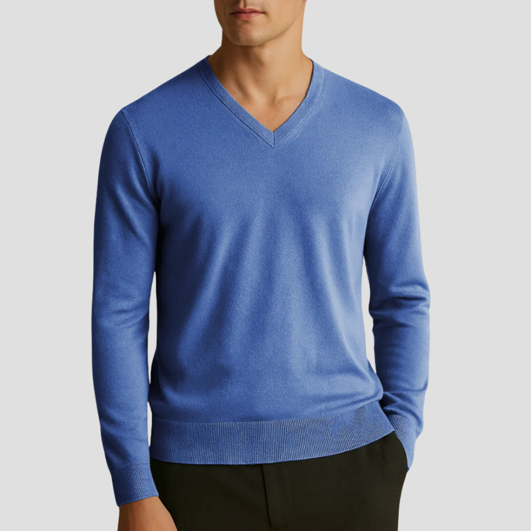 Herren Strickpullover | V-Ausschnitt