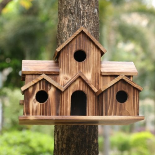 Garten Deko | Dekoratives Vogelhaus | Hängend