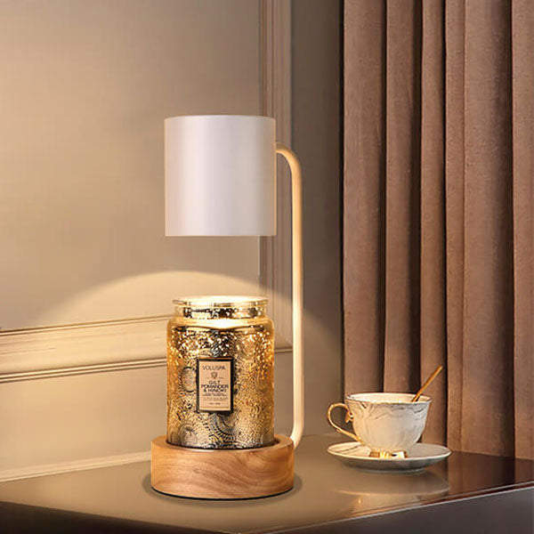 Nachttischlampe mit Ablage