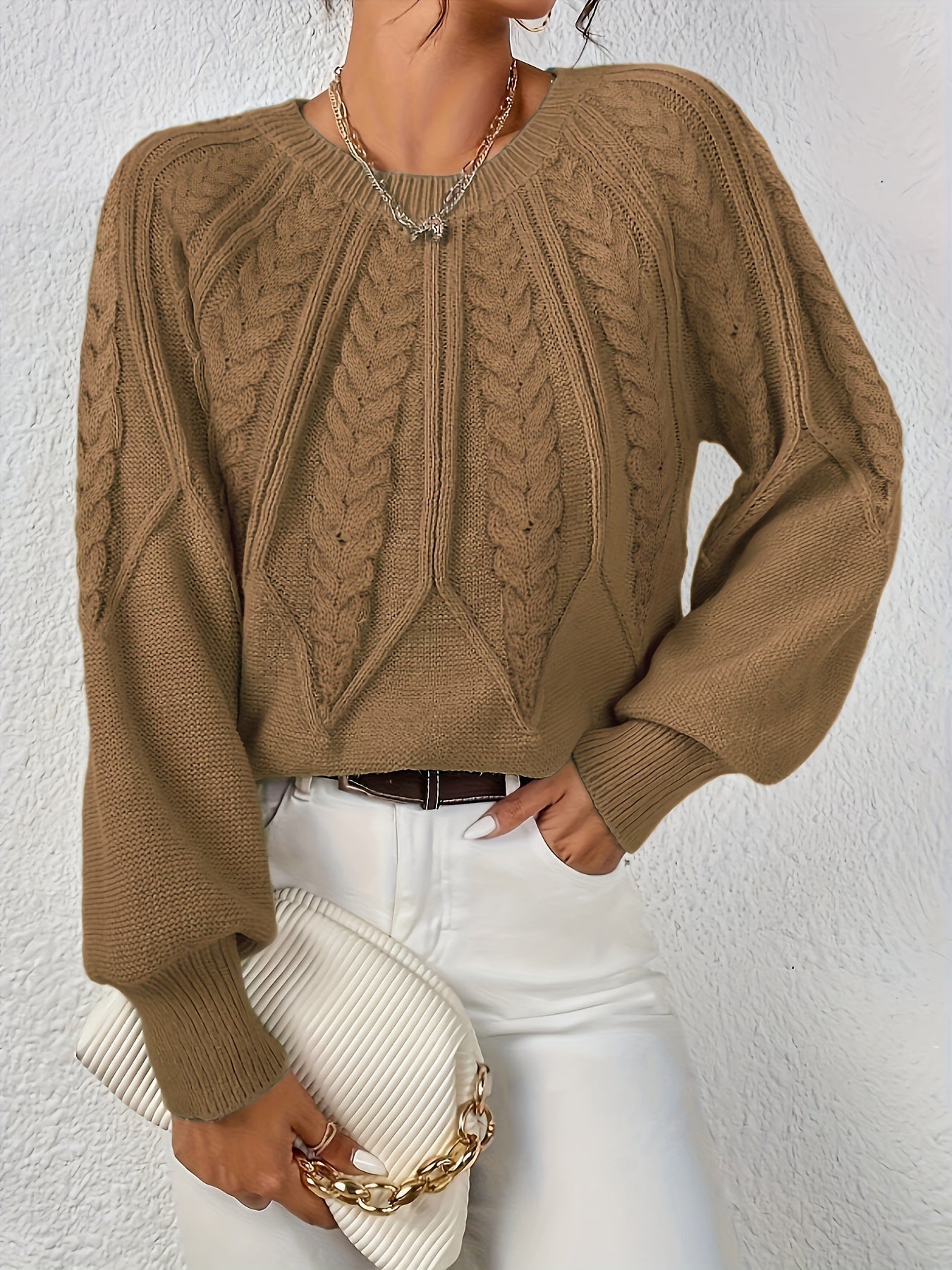 Damen Strickpullover | Laternenärmel