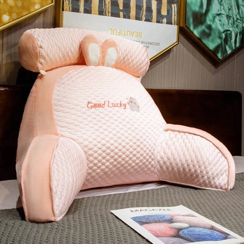 Rückenkissen mit Armlehnen für Bett und Sofa
