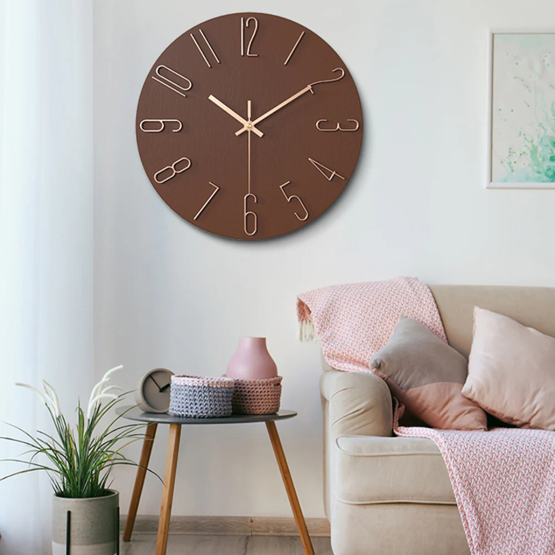 Runde Moderne Wanduhr für Wohnzimmer