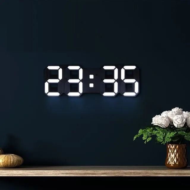 Moderne digitale LED-Wanduhr