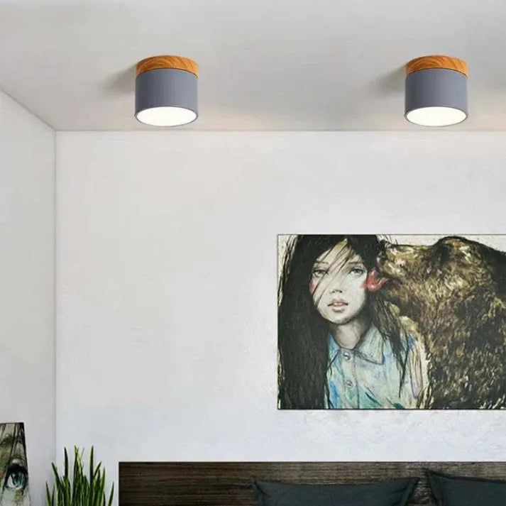 Wohnen | Zylindrische Deckenlampe