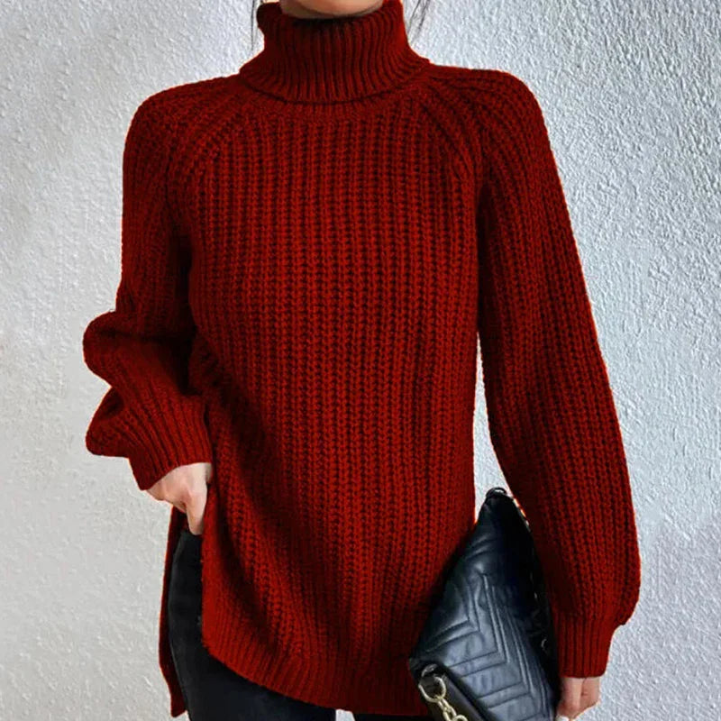Damen Rollkragenpullover | Weiter Schnitt