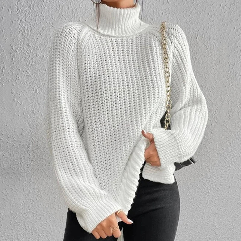 Damen Rollkragenpullover | Weiter Schnitt