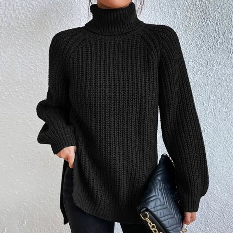 Damen Rollkragenpullover | Weiter Schnitt